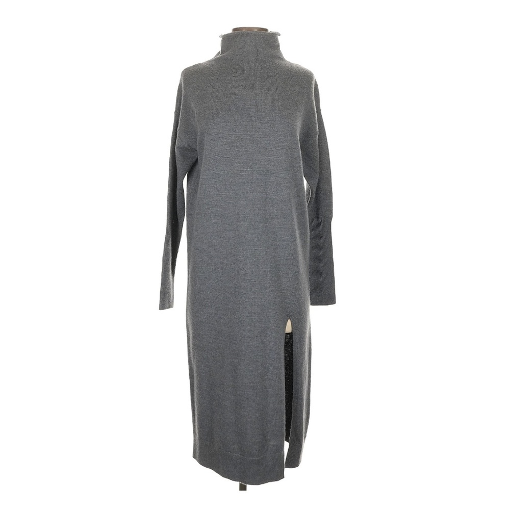 Wilfred gray turtleneck dress wool